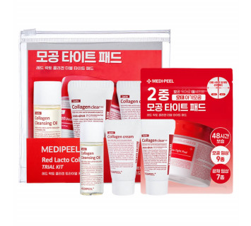Medi-Peel red lacto collagen trial kit укрепляющий дорожный набор средств с коллагеном