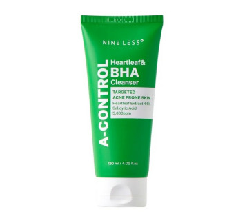 Nine less A-control heartleaf&bha пенка для умывания с салициловой кислотой для проблемной кожи 120ml