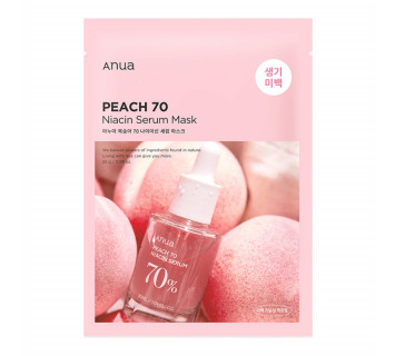 Anua Peach 70% niacin serum mask маска тканевая для сияния