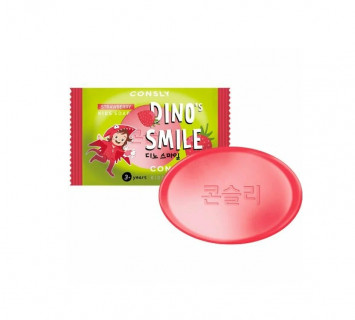 Consly Dino's smile детское мыло с клубникой 90г