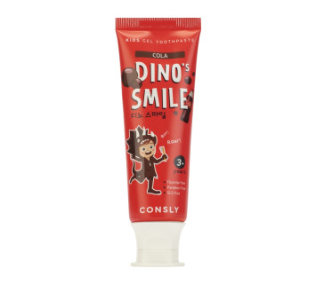 Consly Dino's smile зубная паста гелевая детская c ксилитом и вкусом колы 60g