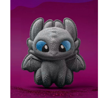 DUSHA бомбочка для ванны - дракон c сухим молоком, кокосовым маслом и шиммером 240г