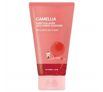 Round Lab camellia deep collagen jelly mask cleanser гель-маска для очищения кожи c камелией 150мл