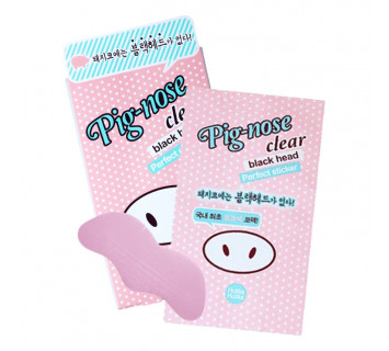 Holika Holika Pig-nose clear black head perfect sticker очищающая полоска для носа 1шт