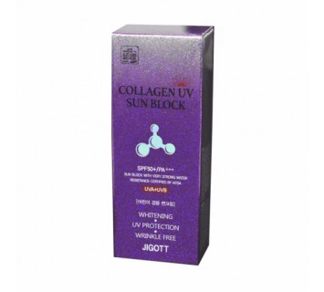 Jigott Collagen UV sun block солнцезащитный крем с коллагеном spf50+ pa+++
