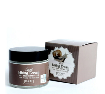 Jigott Snail lifting подтягивающий крем с экстрактом слизи улитки 70мл