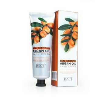 Jigott Real moisture argan oil hand cream увлажняющий крем для рук с аргановым маслом 100мл
