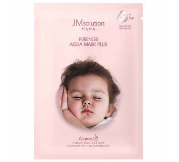 JM solution mama pureness aqua mask plus гипоаллергенная тканевая маска для увлажнения кожи 1шт