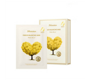 JM solution purelyn balancing mask yellow балансирующая тканевая маска