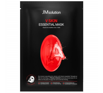 JM solution V skin essential омолаживающая тканевая маска с ретинолом