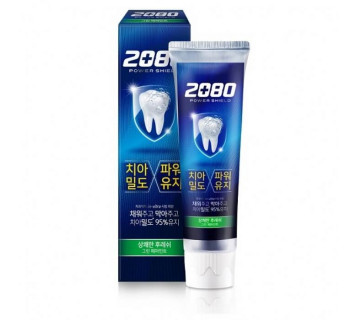 Dental Clinic 2080 power shield green pepermint защитная зубная паста 140г