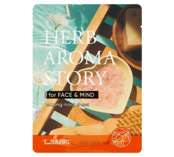 L.Sanic herb aroma story маска тканевая с экстрактом красного апельсина и эффектом ароматерапии