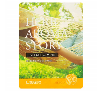 L.Sanic herb aroma story маска тканевая с экстрактом нероли и эффектом ароматерапии