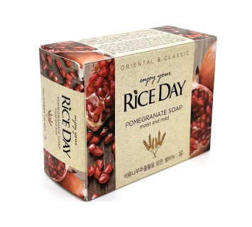 LION rice day soap mild парфюмированное туалетное мыло с экстрактом граната 100g