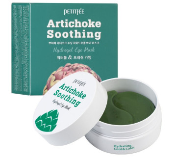 Petitfee artichoke soothing hydrogel противоотечные гидрогелевые патчи 30пар