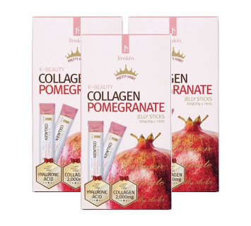 Jinskin Collagen pomegranate jelly sticks коллагеновое желе с гранатом 20g*10шт