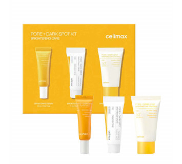 Celimax pore+dark spot brightening kit набор миниатюр для выравнивания тона