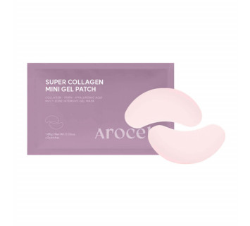 Arocell super collagen mini gel patch увлажняющие гидрогелевые патчи для век с ПДРН  1пара