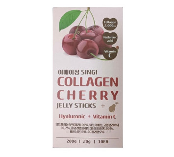 SINGI Collagen cherry jeely sticks коллаген с гиалуроновой кислотой и вишней 20g*10шт