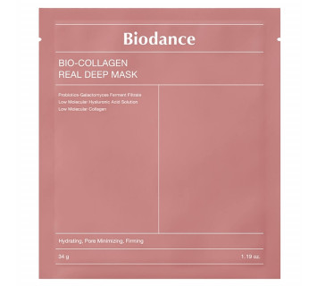 Biodance Bio-collagen real deep mask ночная гидрогелевая маска с коллагеном для эластичности кожи