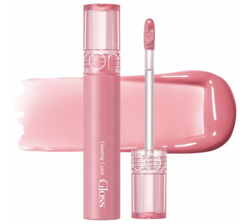 Rom&nd glasting color gloss стойкий блеск для эффекта стеклянных губ - 01 peony ballet