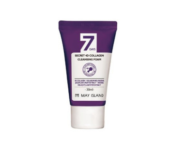 May Island 7 days secret 4D collagen очищающая пенка с коллагеном 30мл