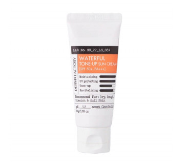 Derma Factory waterful tone-up sun cream spf50+ pa+++ солнцезащитный крем для лица с экстрактом облепихи 30мл