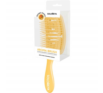 Solomeya wet detangler brush rectangular mango расческа для сухих и влажных волос с ароматом манго