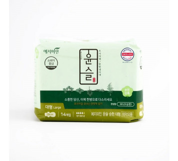 Yejimin mild herb cotton sanitary травяные прокладки, длинные, 14шт