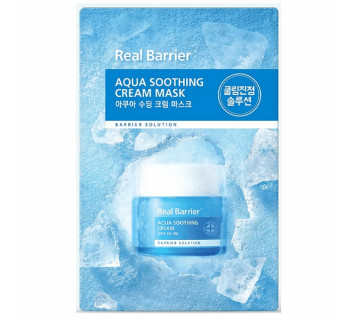 Real Barrier aqua soothing cream mask охлаждающая тканевая маска с успокаивающим действием