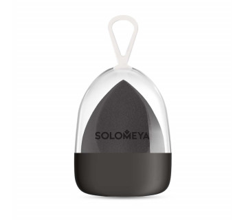 Solomeya flat end blending sponge спонж косметический для макияжа со срезом - черный
