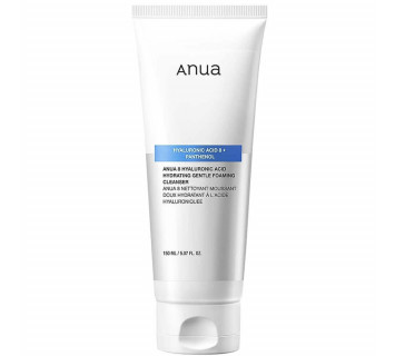 Anua 8 hyaluronic acid hydrating gentle foaming cleanser мягкая пенка для умывания 150мл
