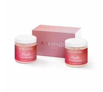 Savonry набор - Розовое шампанское 250мл+250мл