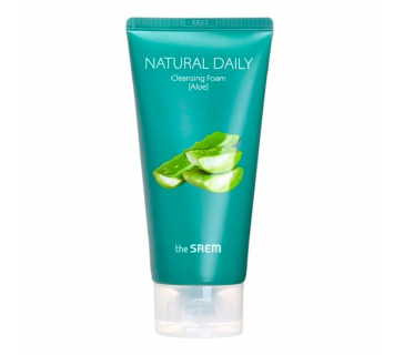 The Saem natural daily cleansing foam aloe пенка для умывания с алоэ 150мл