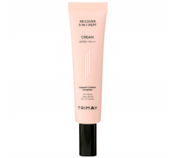 Trimay re:cover 3-in-1 pept CCC cream SPF50+PA+++ многофункциональный тональный крем с пептидами 30мл