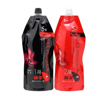 Quick speed color 5 minutes крем-краска для волос 450мл+450мл