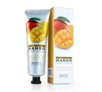 Jigott real moisture mango hand cream увлажняющий крем для рук с экстрактом манго 100мл