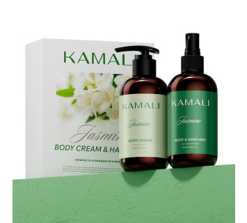 KAMALI набор из крема для тела и миста Jasmine 250мл+250мл