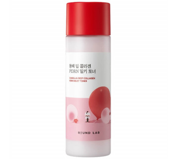 Round Lab Camellia deep collagen PDRN milky toner Молочный тонер с ПДРН и камелией 150мл