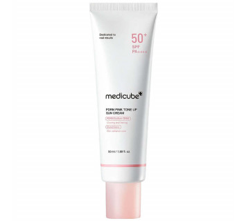 Medicube PDRN Pink tone up sun cream SPF50+ PA++++ тонирующий солнцезащитный крем 50мл