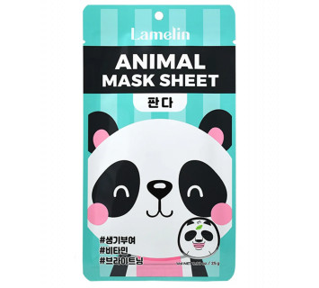 Lamelin Animal mask sheet panda тканевая маска с принтом - панда